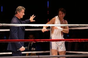 Sylvester Stallone gets back in the ring with Andy Karl Photo