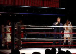 Sylvester Stallone gets back in the ring with Margo Seibert, Terence Archie and Andy  Photo