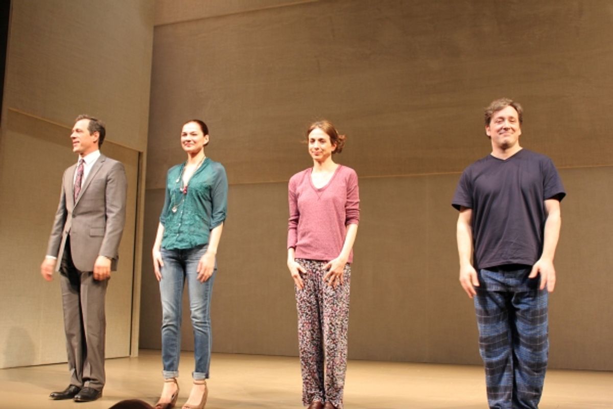 Darren Pettie, Heather Burns, Marin Hinkle, Jeremy Shamos at 