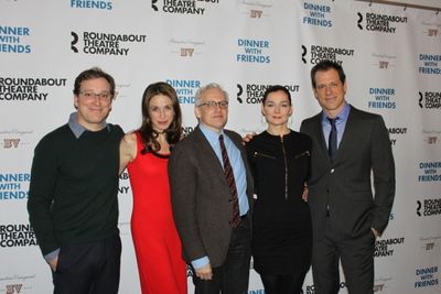 Jeremy Shamos, Marin Hinkle, Heather Burns, playwright Donald Margulies, Heather Burn Photo