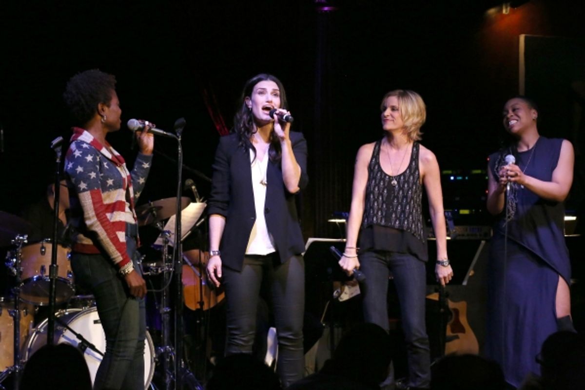 LaChanze, Idina Menzel. Jenn Colella and Tamika Lawrence   at 