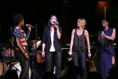 LaChanze, Idina Menzel. Jenn Colella and Tamika Lawrence   Photo