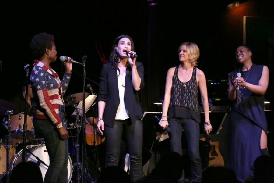 Photo Coverage: Idina Menzel & Cast of IF/THEN Give Fan Concert Preview in NYC! Image