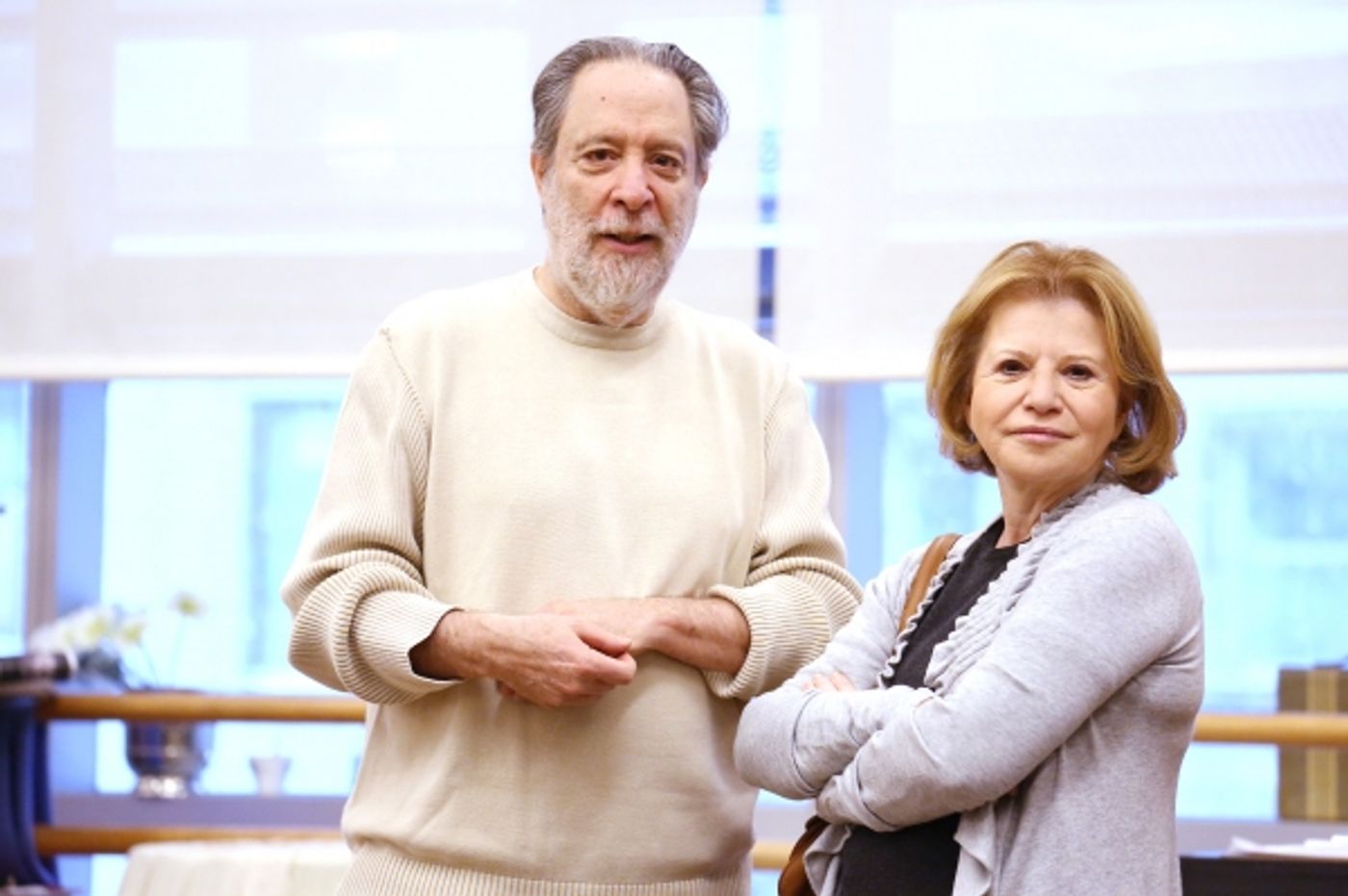 Photo Coverage: In Rehearsal with Zach Braff, Marin Mazzie & the Cast of BULLETS OVER BROADWAY!  Image