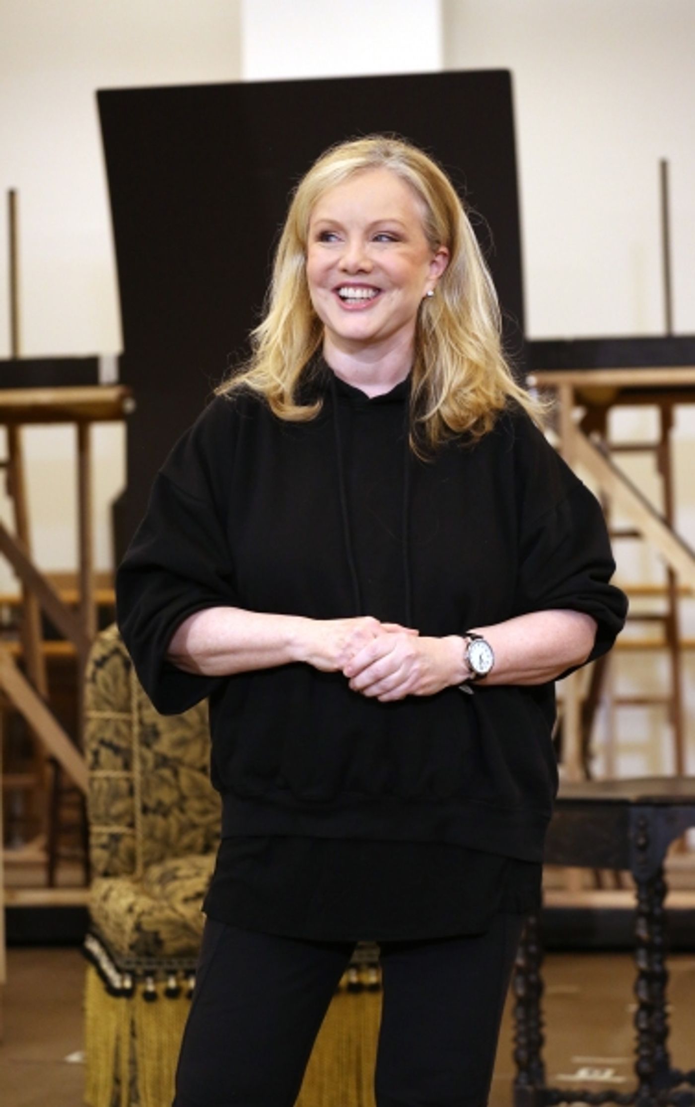 Photo Coverage: In Rehearsal with Zach Braff, Marin Mazzie & the Cast of BULLETS OVER BROADWAY!  Image