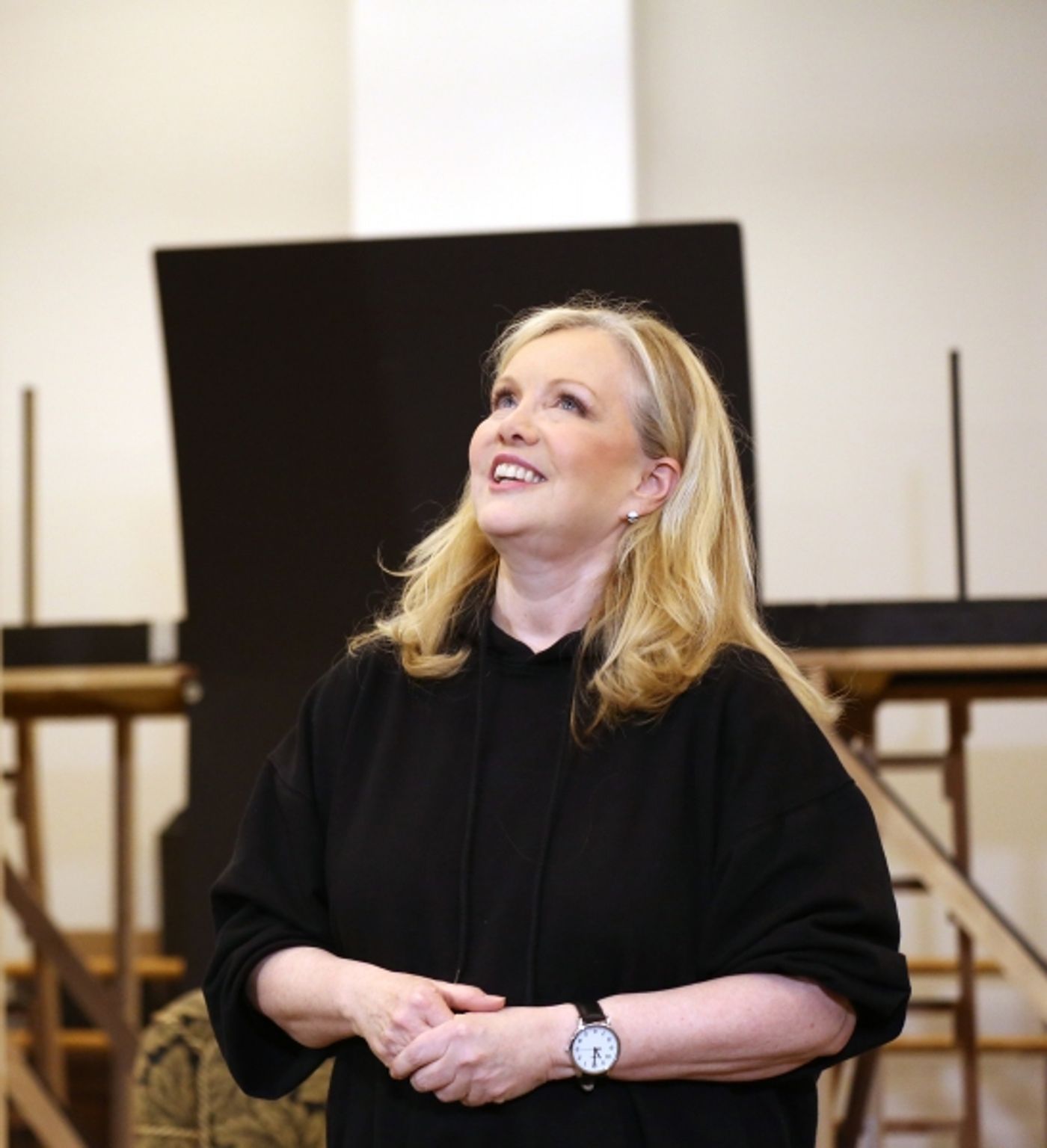 Photo Coverage: In Rehearsal with Zach Braff, Marin Mazzie & the Cast of BULLETS OVER BROADWAY!  Image