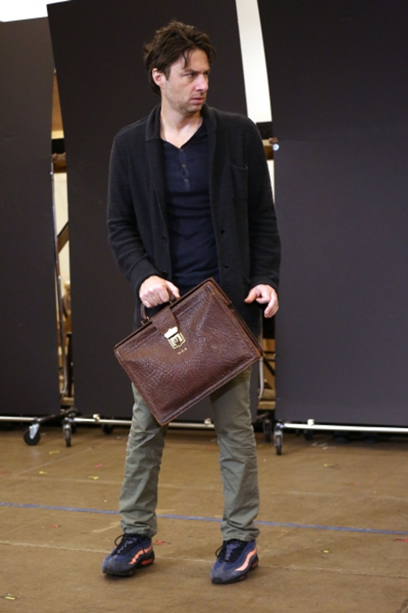 Photo Coverage: In Rehearsal with Zach Braff, Marin Mazzie & the Cast of BULLETS OVER BROADWAY!  Image