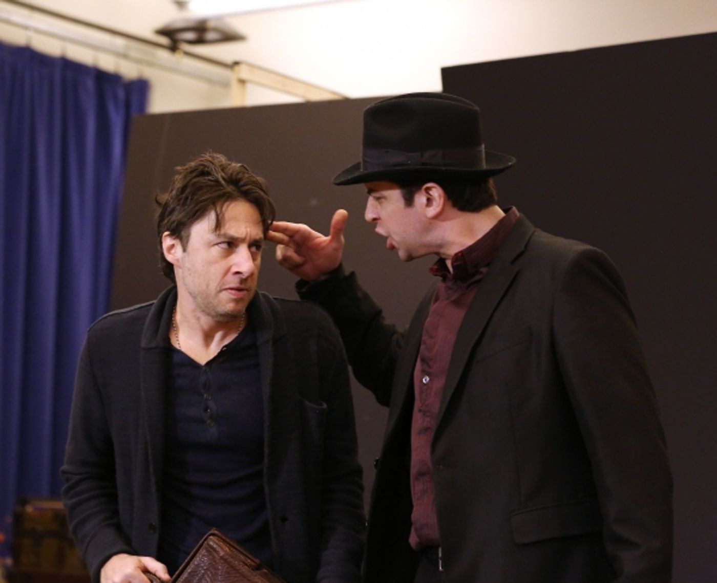 Photo Coverage: In Rehearsal with Zach Braff, Marin Mazzie & the Cast of BULLETS OVER BROADWAY!  Image