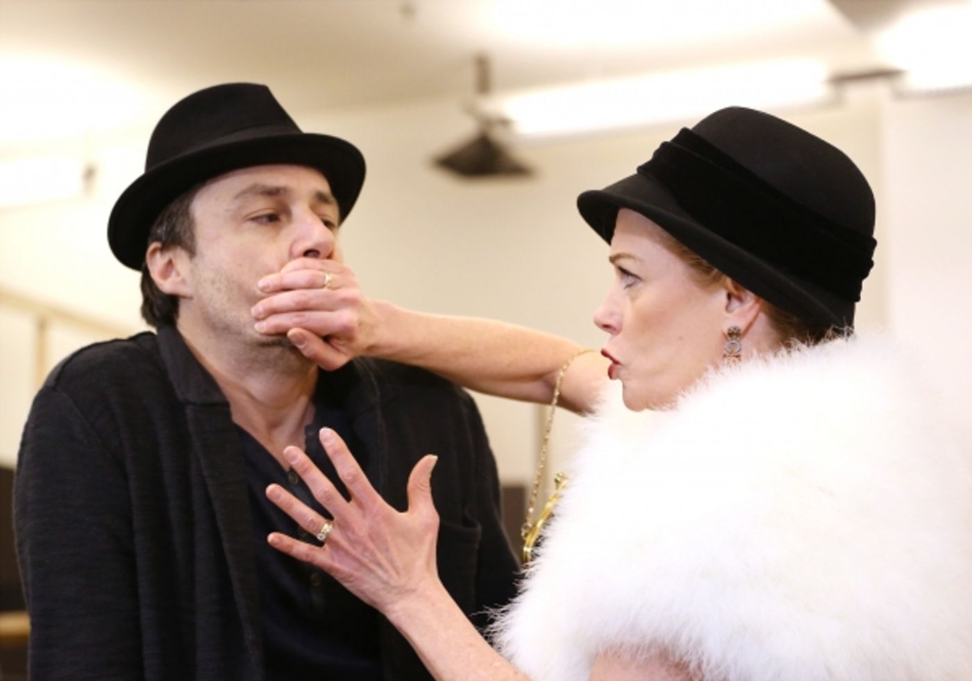 Photo Coverage: In Rehearsal with Zach Braff, Marin Mazzie & the Cast of BULLETS OVER BROADWAY!  Image