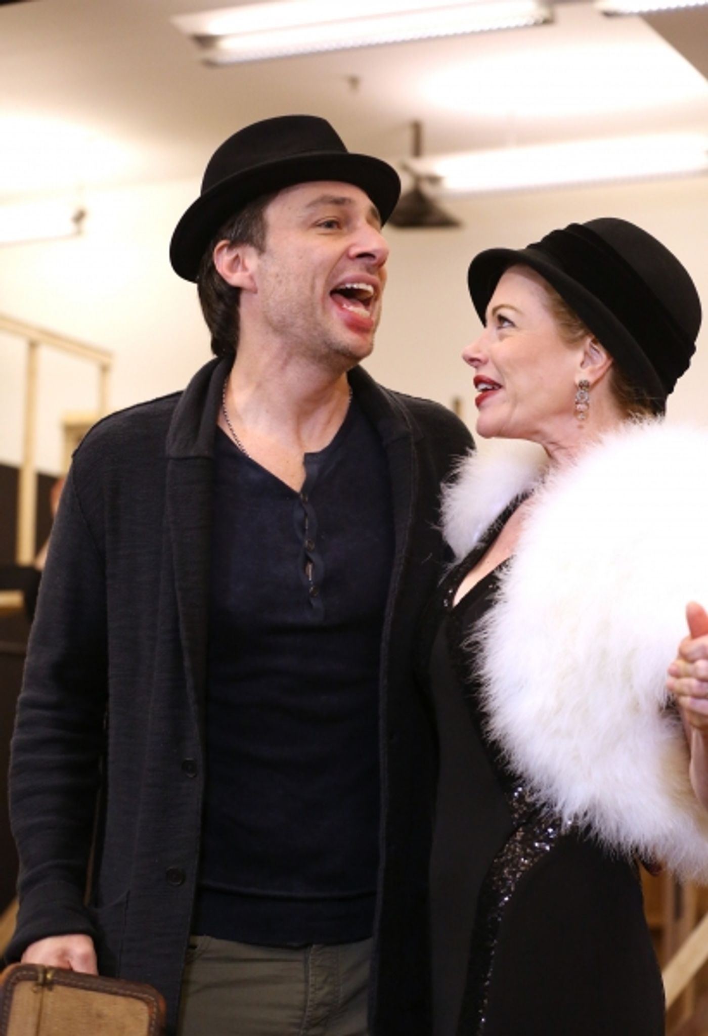 Photo Coverage: In Rehearsal with Zach Braff, Marin Mazzie & the Cast of BULLETS OVER BROADWAY!  Image