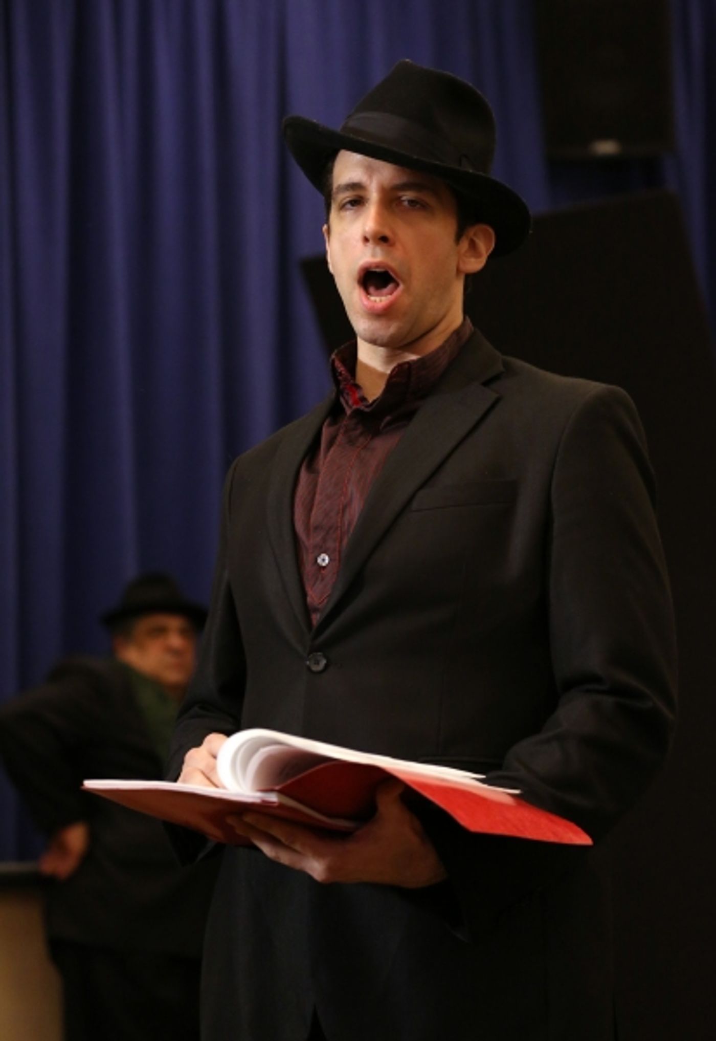 Photo Coverage: In Rehearsal with Zach Braff, Marin Mazzie & the Cast of BULLETS OVER BROADWAY!  Image