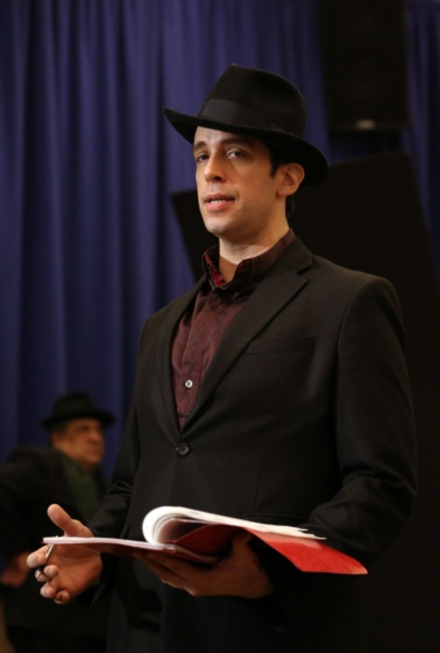 Photo Coverage: In Rehearsal with Zach Braff, Marin Mazzie & the Cast of BULLETS OVER BROADWAY!  Image