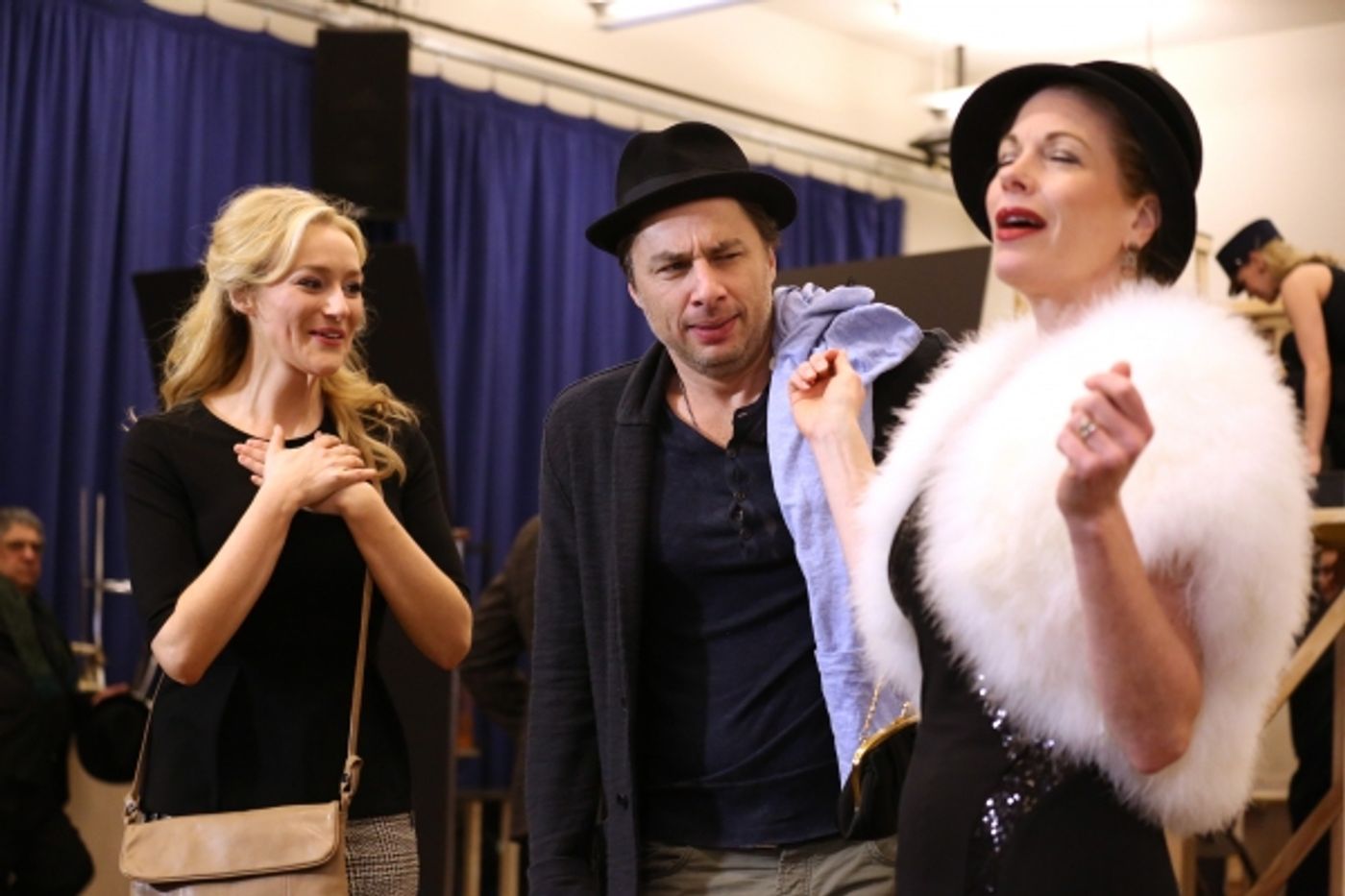 Photo Coverage: In Rehearsal with Zach Braff, Marin Mazzie & the Cast of BULLETS OVER BROADWAY!  Image