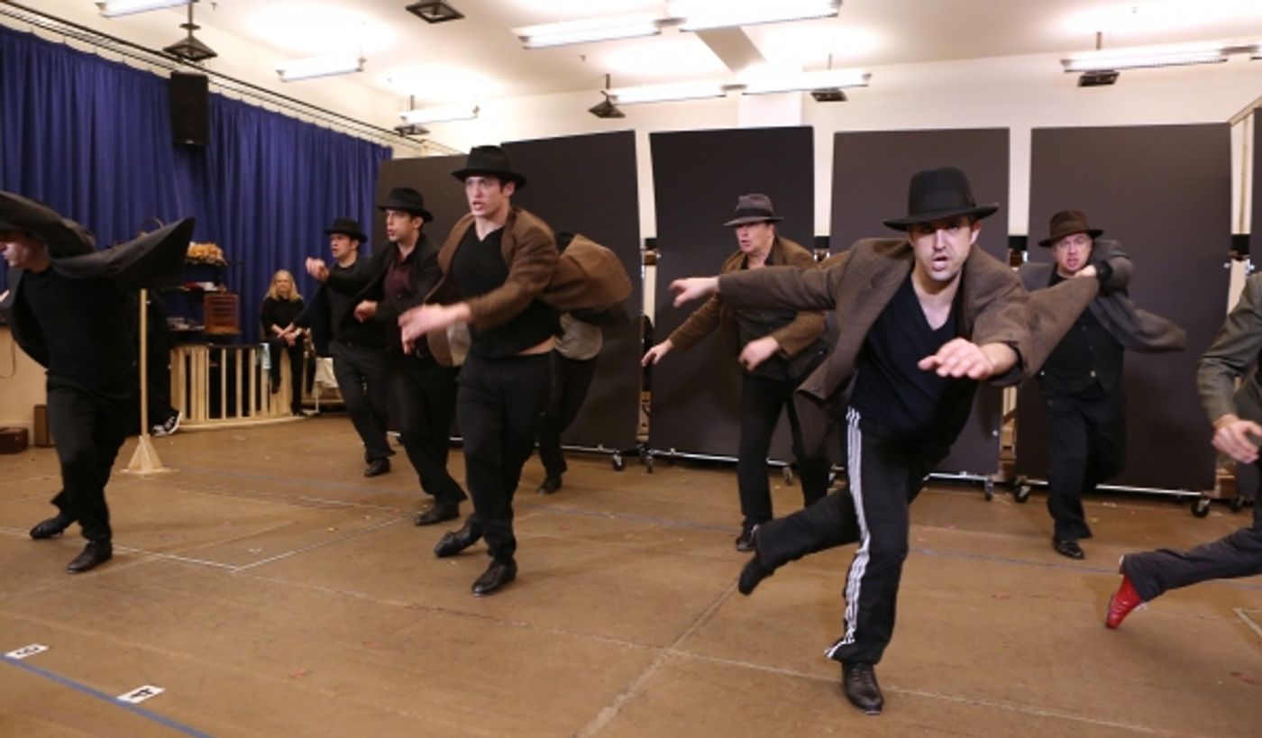 Photo Coverage: In Rehearsal with Zach Braff, Marin Mazzie & the Cast of BULLETS OVER BROADWAY!  Image