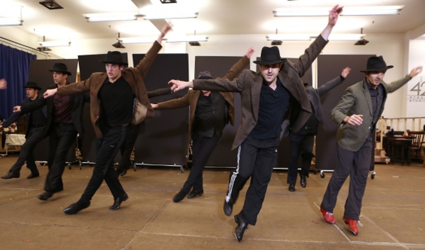 Photo Coverage: In Rehearsal with Zach Braff, Marin Mazzie & the Cast of BULLETS OVER BROADWAY!  Image
