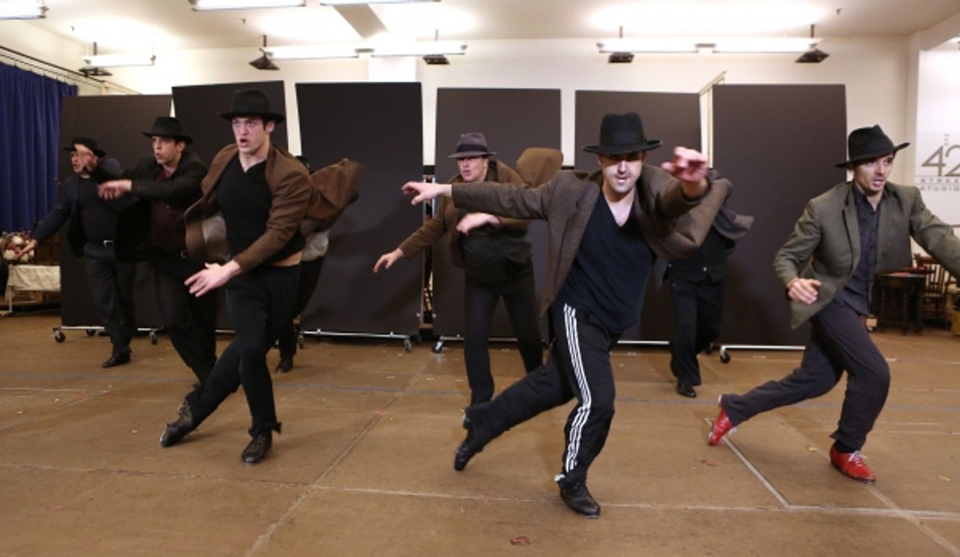 Photo Coverage: In Rehearsal with Zach Braff, Marin Mazzie & the Cast of BULLETS OVER BROADWAY!  Image