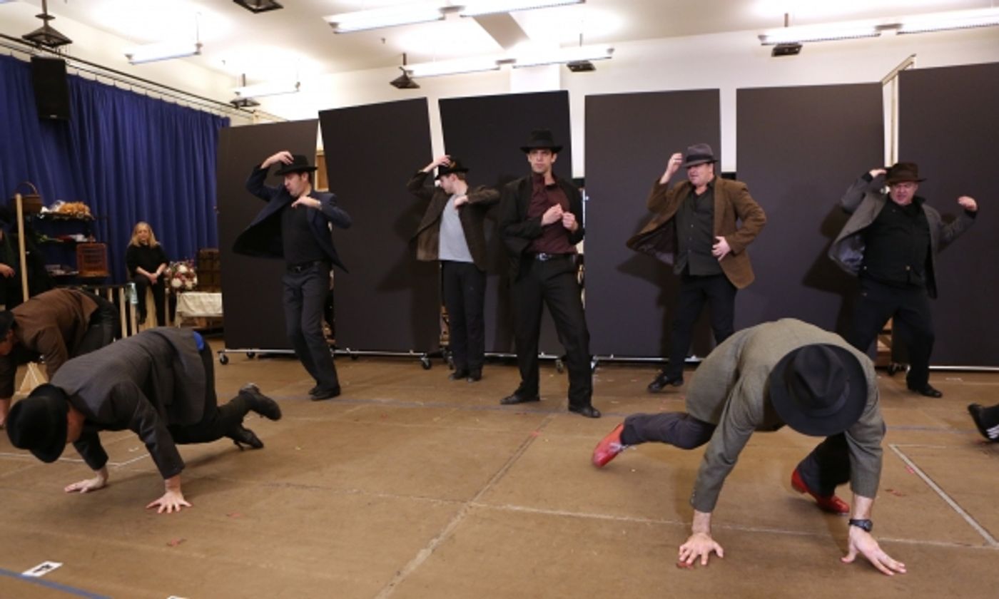 Photo Coverage: In Rehearsal with Zach Braff, Marin Mazzie & the Cast of BULLETS OVER BROADWAY!  Image