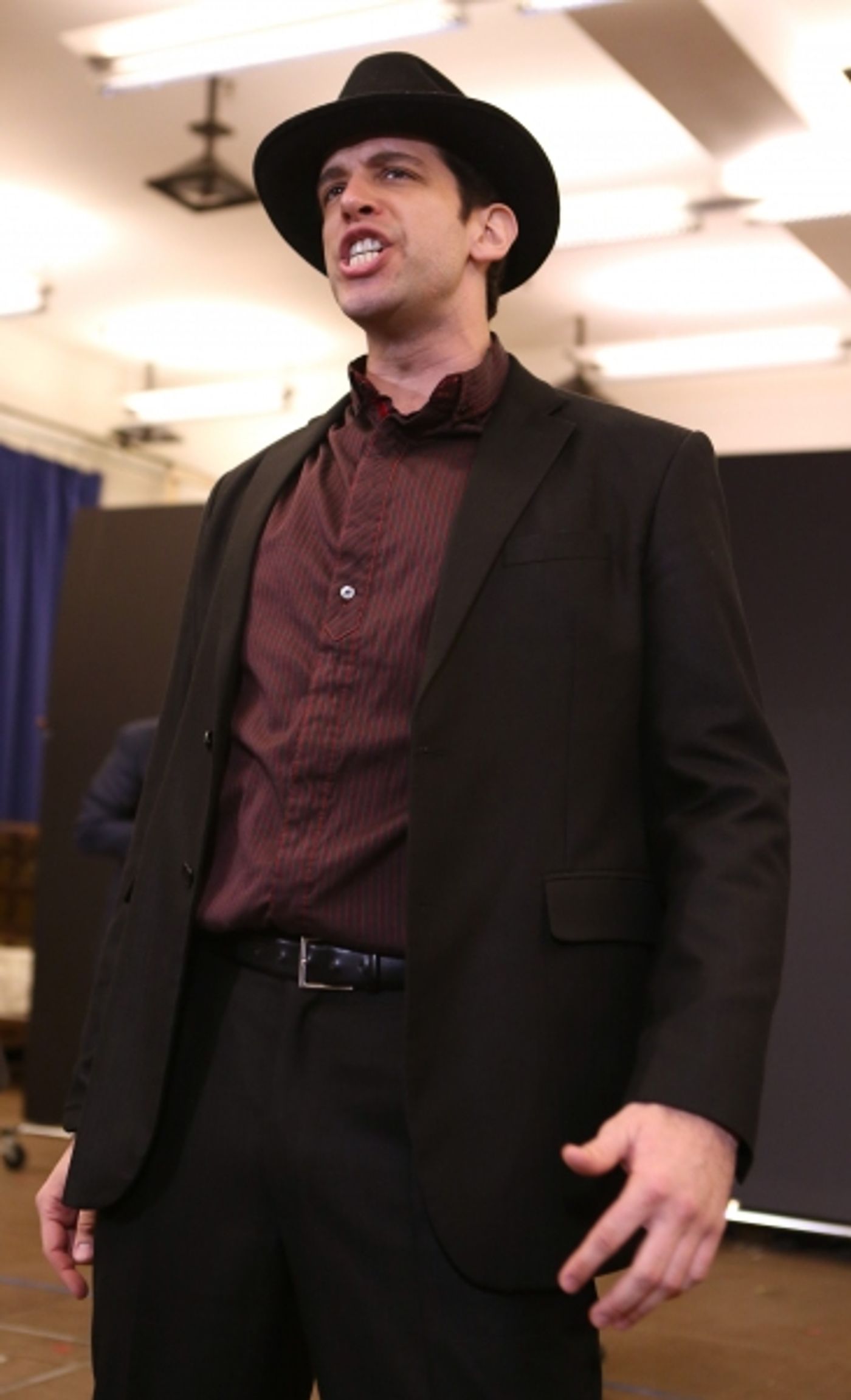 Photo Coverage: In Rehearsal with Zach Braff, Marin Mazzie & the Cast of BULLETS OVER BROADWAY!  Image