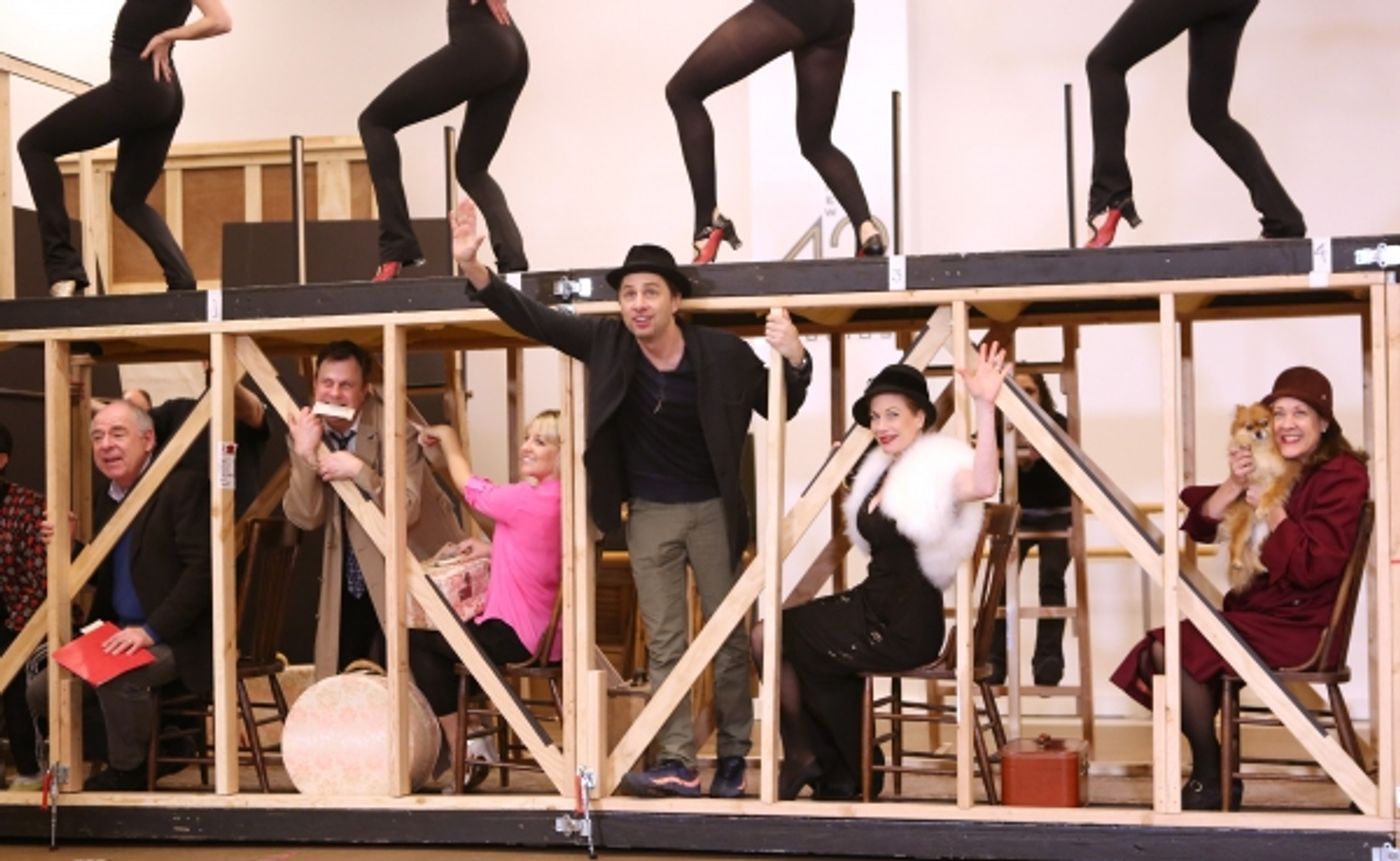 Photo Coverage: In Rehearsal with Zach Braff, Marin Mazzie & the Cast of BULLETS OVER BROADWAY!  Image