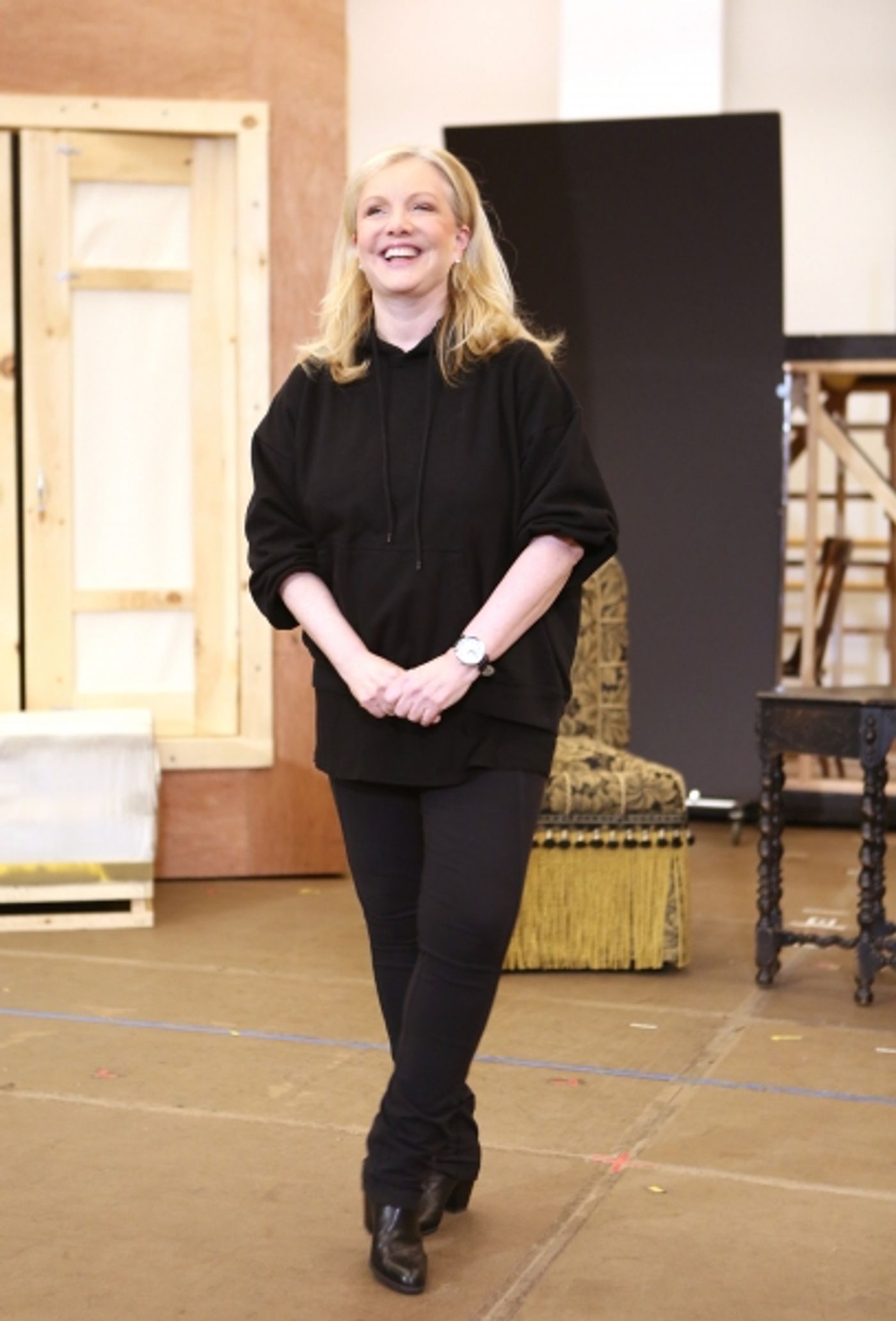 Photo Coverage: In Rehearsal with Zach Braff, Marin Mazzie & the Cast of BULLETS OVER BROADWAY!  Image
