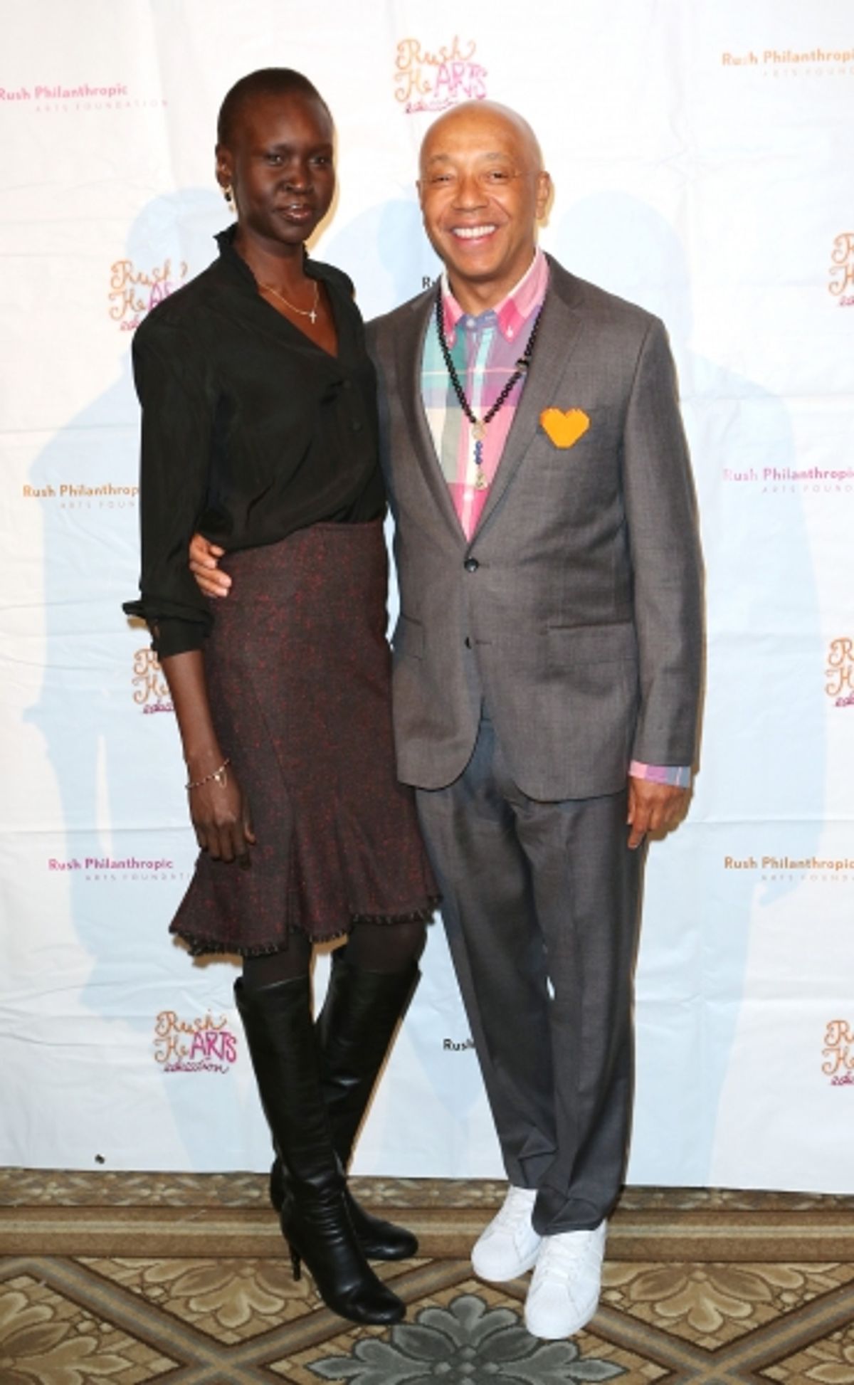 lek Wek and Russell Simmons  at 