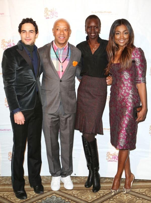 Zac Posen, Alek Wek, Russell Simmons and Patina Miller  Photo