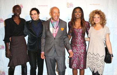Alek Wek,  Zac Posen, Russell Simmons,  Patina Miller and Miri Ben-Ari  Photo
