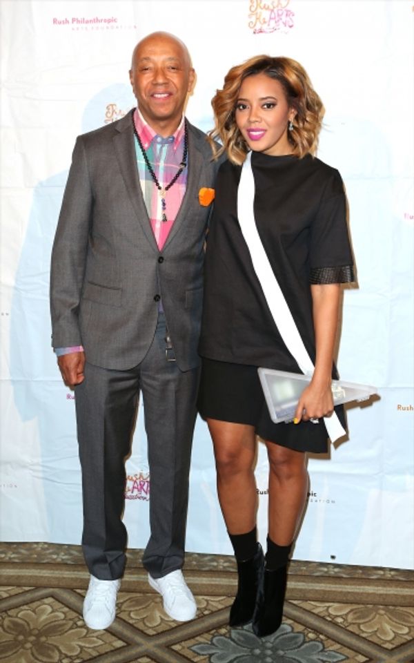 Russell Simmons and Angela Simmons  Photo