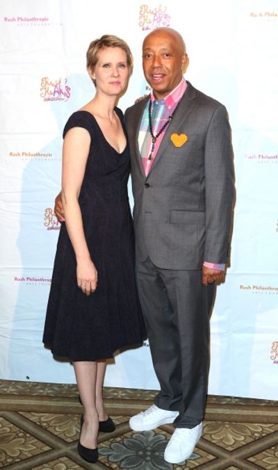 Cynthia Nixon and Russell Simmons  Photo