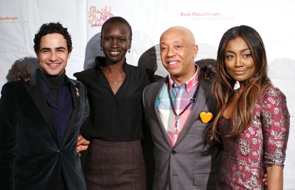 Zac Posen, Alek Wek, Russell Simmons, and Patina Miller  Photo