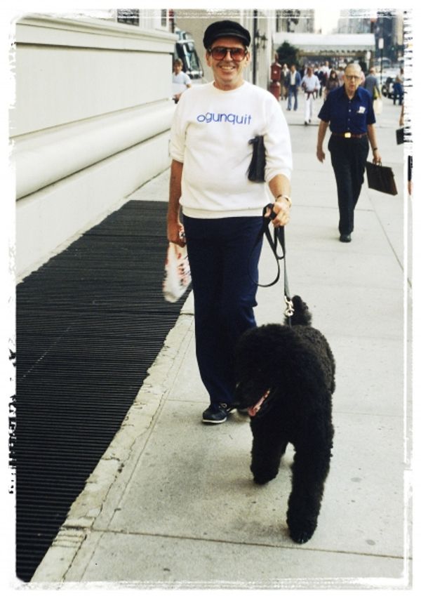 Paul Lynde and Alfred photographed walking down 5th Ave in New York City on September Photo