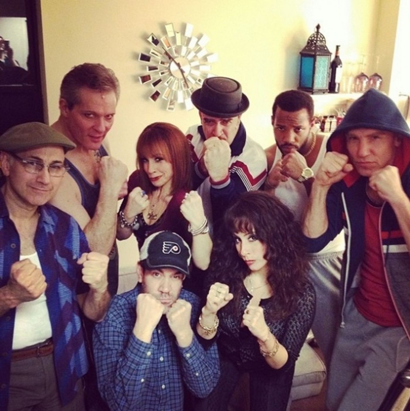 Photo Flash: Saturday Intermission Pics, Feb 15, Part 2 - ROCKY Gets Tough Backstage and More!  Image