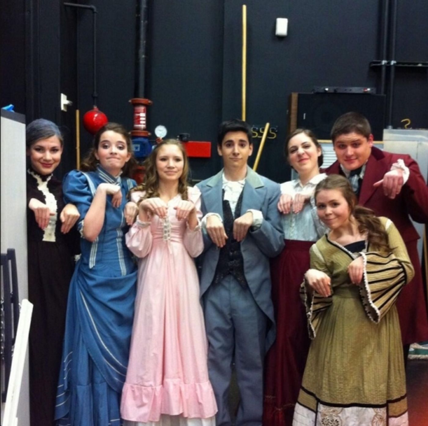 Photo Flash: Saturday Intermission Pics, Feb 15, Part 2 - ROCKY Gets Tough Backstage and More!  Image