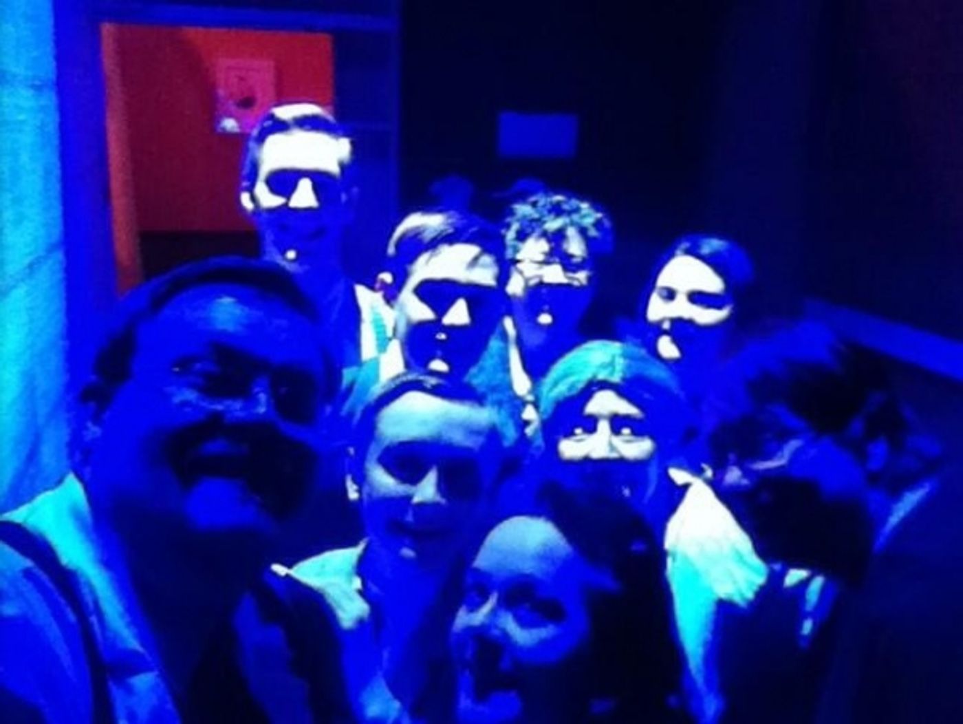 Photo Flash: Saturday Intermission Pics, Feb 15, Part 2 - ROCKY Gets Tough Backstage and More!  Image