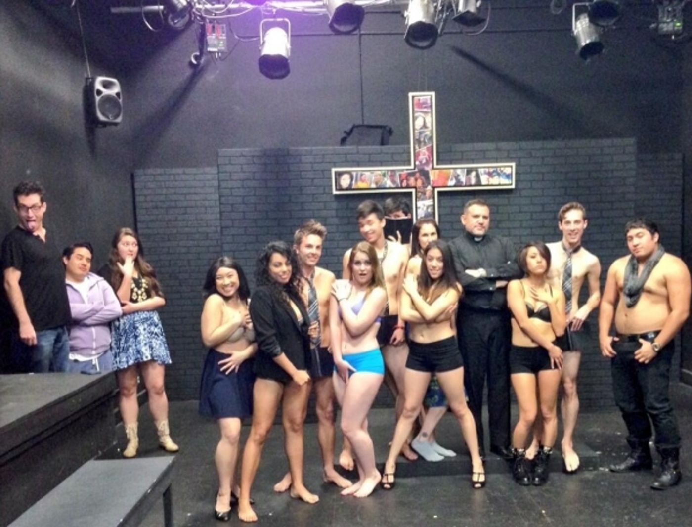 Photo Flash: Saturday Intermission Pics, Feb 15, Part 2 - ROCKY Gets Tough Backstage and More!  Image