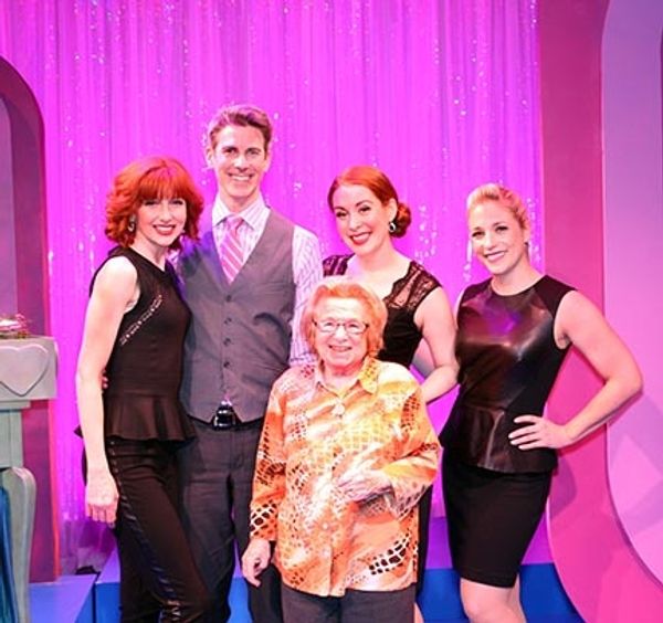 Erin Mcguire, John Thomas Fisher, Gretchen Wylder and Dana Wilson with Dr. Ruth Photo