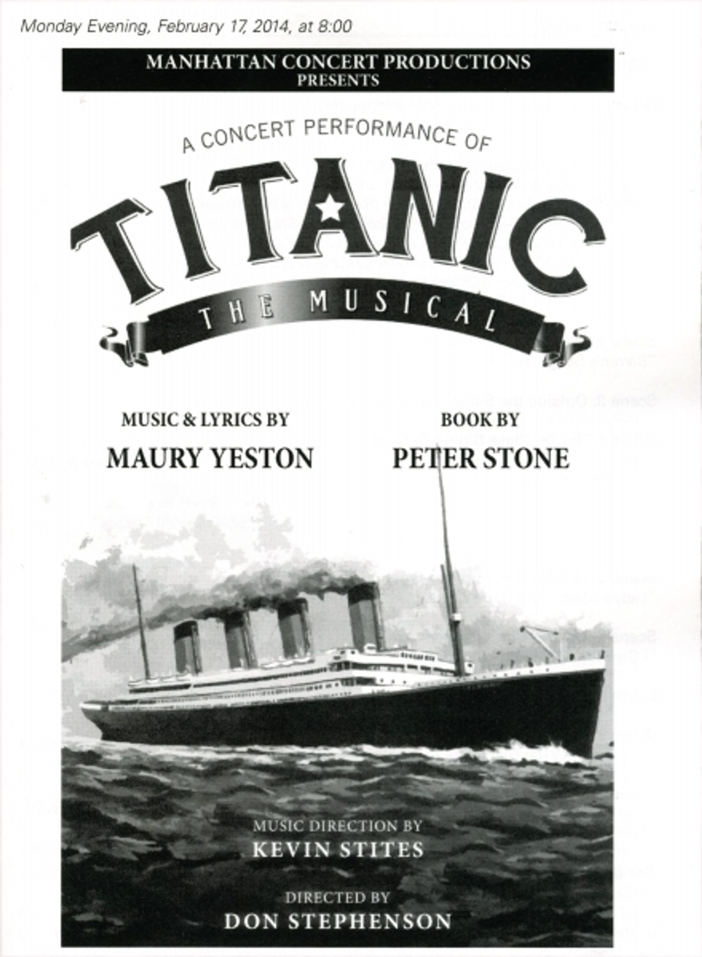 Photo Coverage: Inside the Ship of Dreams: A Look Back at TITANIC: THE MUSICAL Concert at Avery Fisher Hall with Michael Cerveris,  Brian d'Arcy James & More!  Image