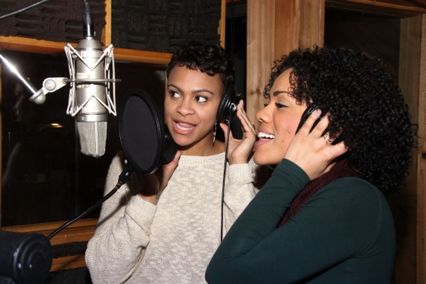 Photo Flash: In the Recording Studio with the Cast of Broadway's BEAUTIFUL!  Image