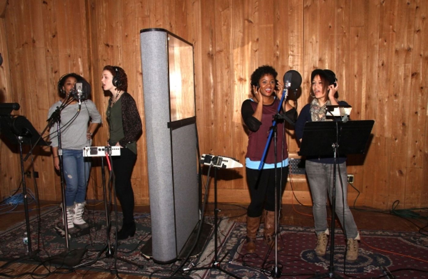 Photo Flash: In the Recording Studio with the Cast of Broadway's BEAUTIFUL!  Image