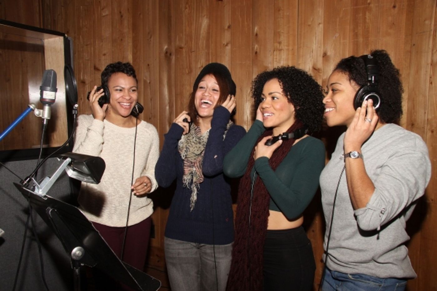 Photo Flash: In the Recording Studio with the Cast of Broadway's BEAUTIFUL!  Image