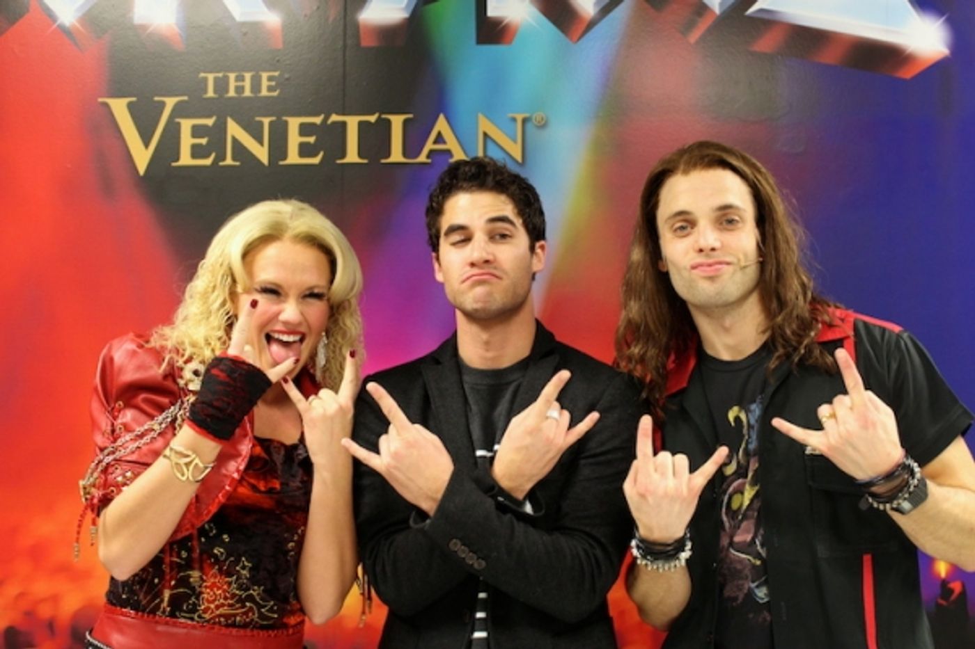 Photo Flash: Darren Criss Attends ROCK OF AGES in Vegas!  Image