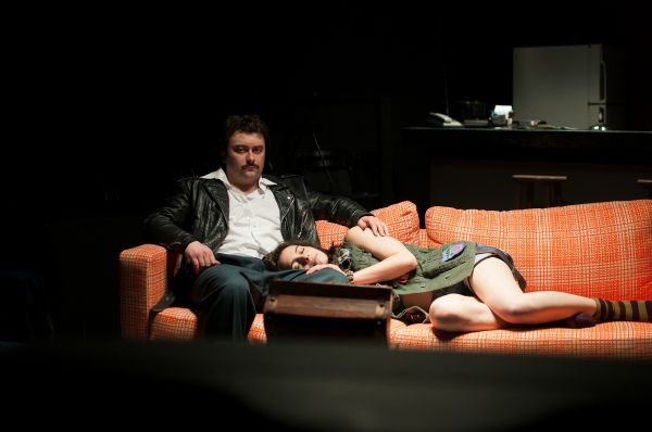 KIRK GOSTKOWSKI as Eddie and RACHEL CORA as Donna Photo