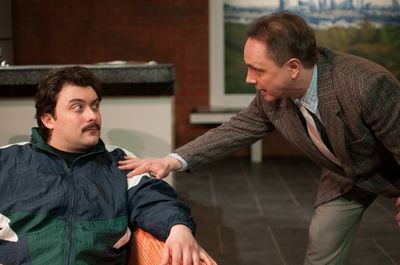 KIRK GOSTKOWSKI as Eddie and CHRIS HARCUM as Artie  Photo