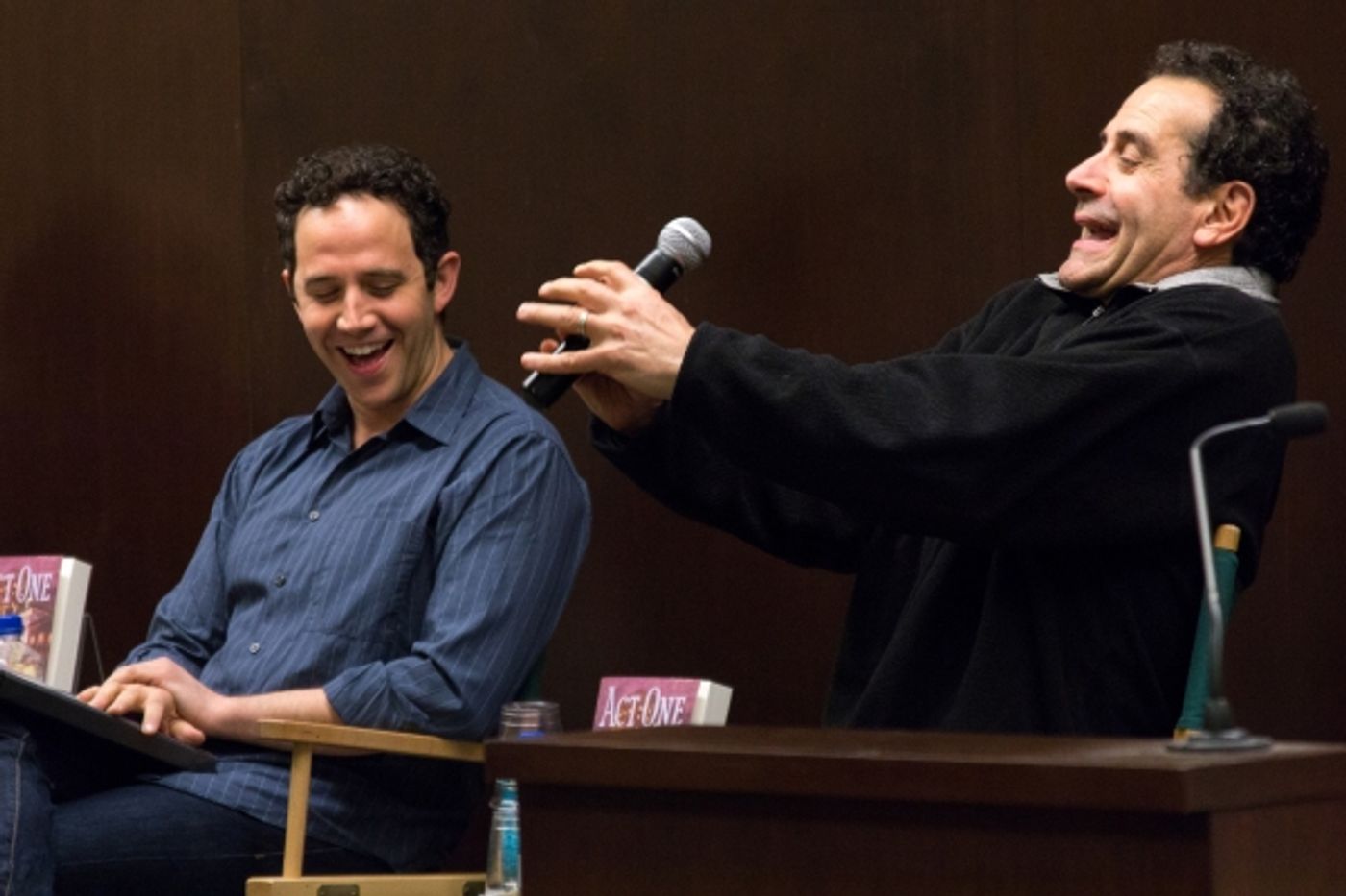 Photo Coverage: Tony Shalhoub & Santino Fontana Read from ACT ONE at Barnes & Noble Photo Coverage: Tony Shalhoub & Santino Fontana Read from ACT ONE at Barnes & Noble Image