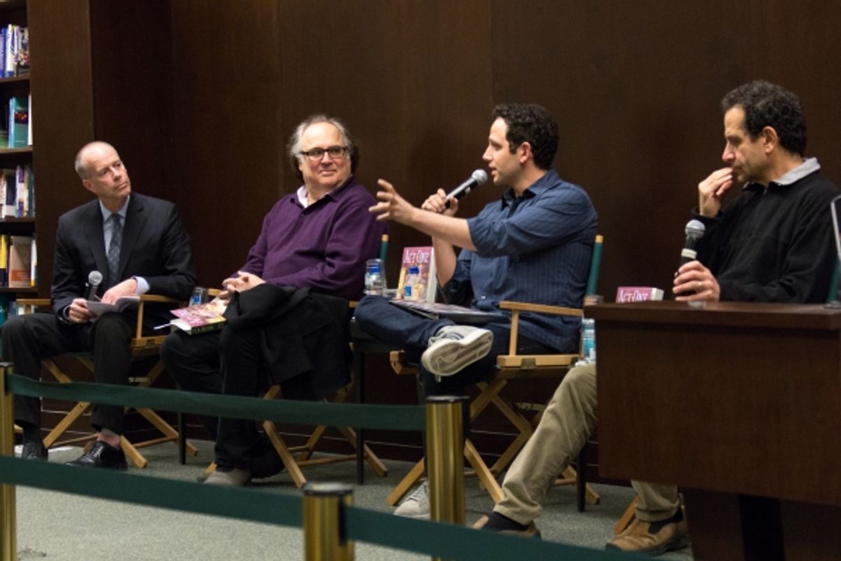 Tom Santopietro, Christopher Hart, Santino Fontana, Tony Shalhoub at 