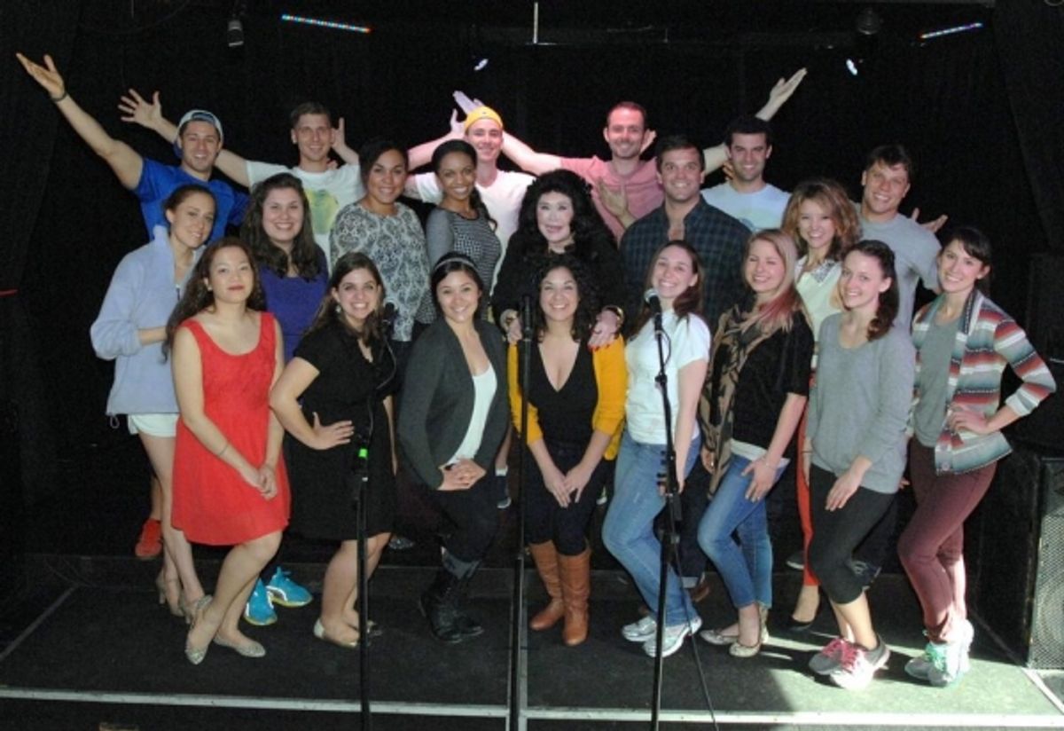 Co-Executive producer, Barbara Van Orden with all the contestants as the competition began. at 