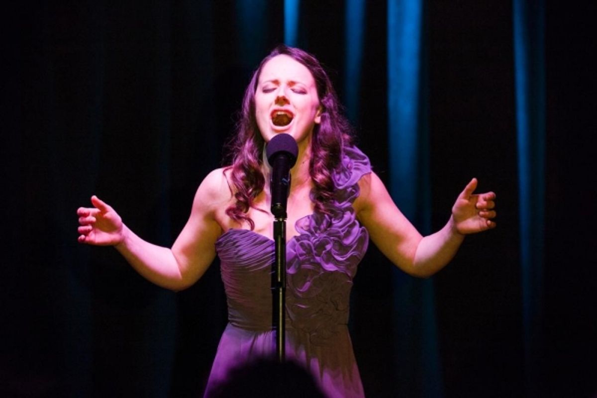 Contestant and finalist, Kimberly Hessler, sings He Touched Me at 