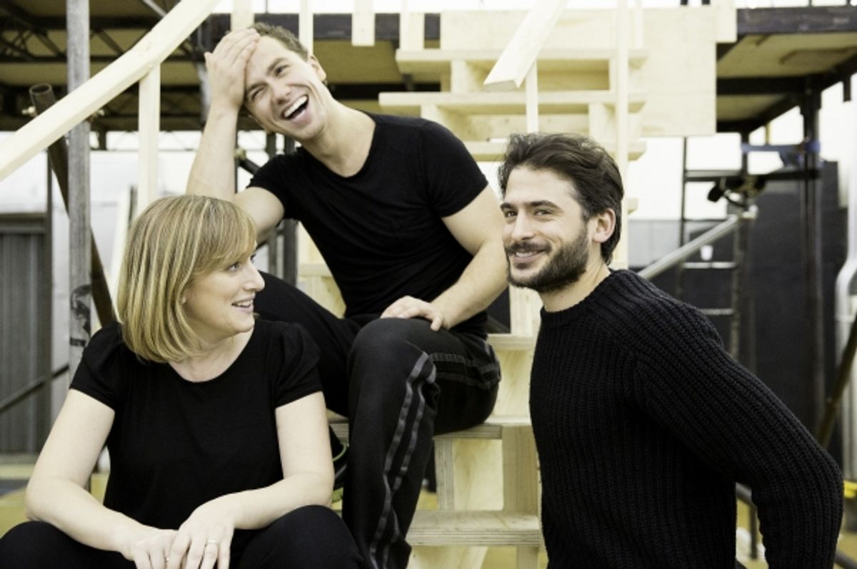 Jenna Russell, Richard Fleeshman, Mark Elliott at 