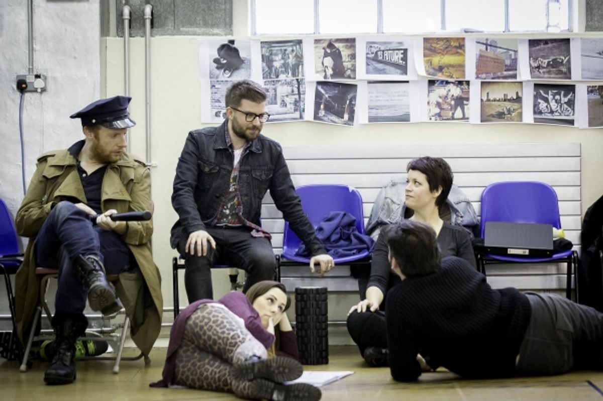 Jonathan Slinger, Jamie Lloyd, Charlotte Scott, Jona P. Thine, Mark Elliott at 