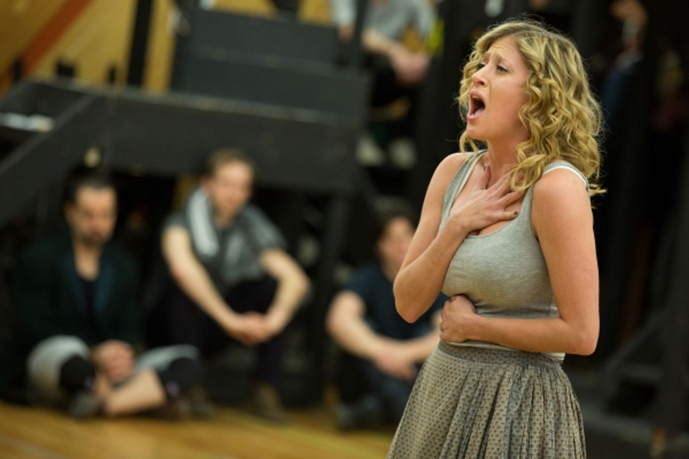 Photo Flash: Raise the Barricade! In Rehearsal with the Company of Broadway-Bound LES MISERABLES  Image